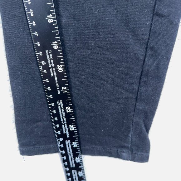 White House Black Market Jeans Women's The Straight Crop Black Size 8 Stretch - Picture 8 of 10